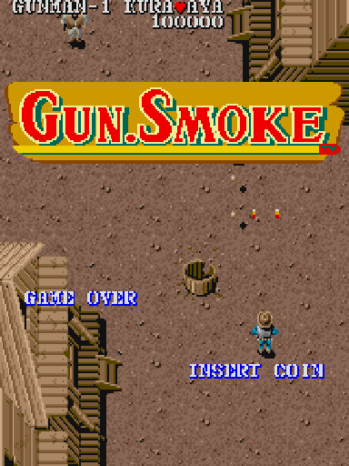Gun.Smoke (Japan) Title Screen